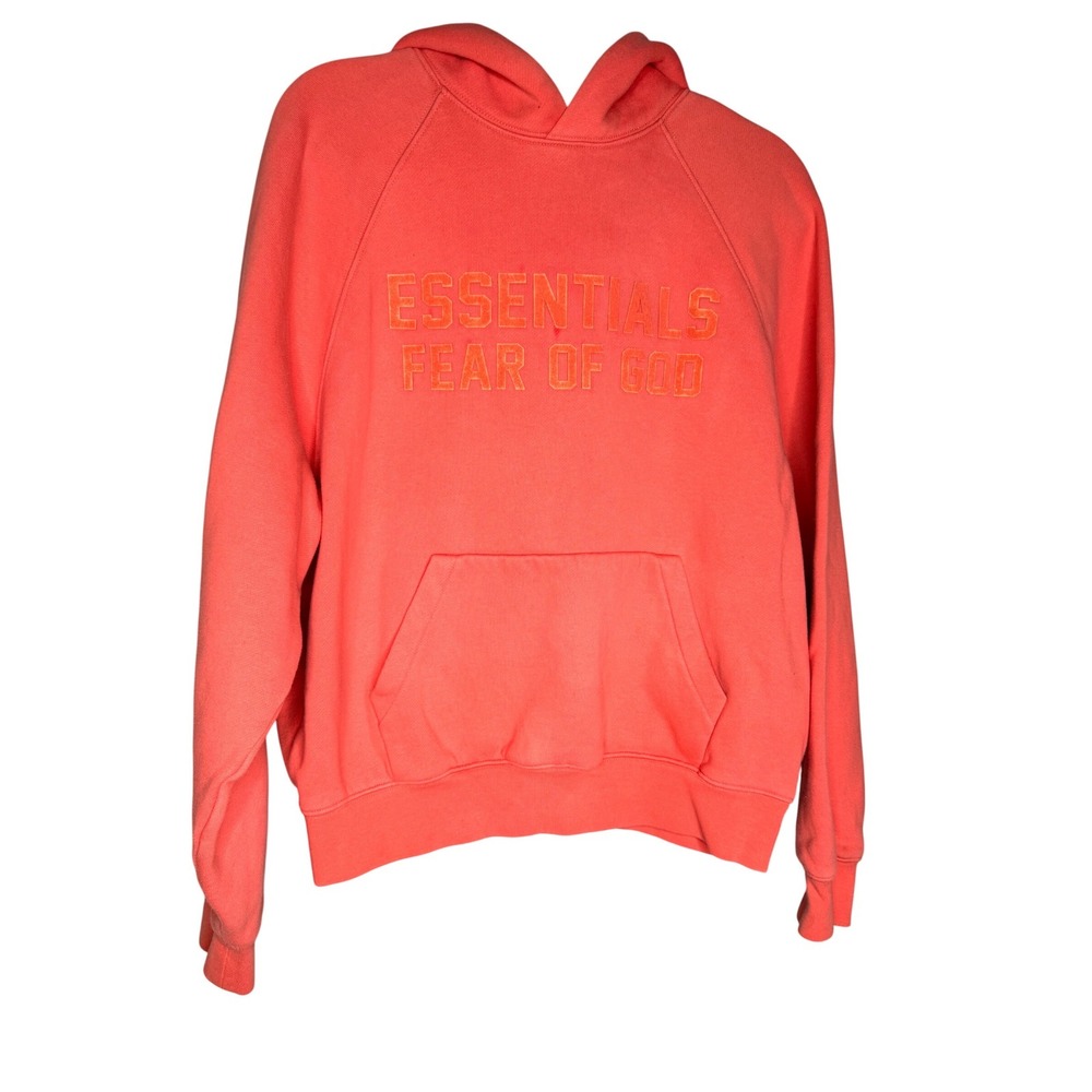 Essentials Fear Of God salmon pink hoodie
